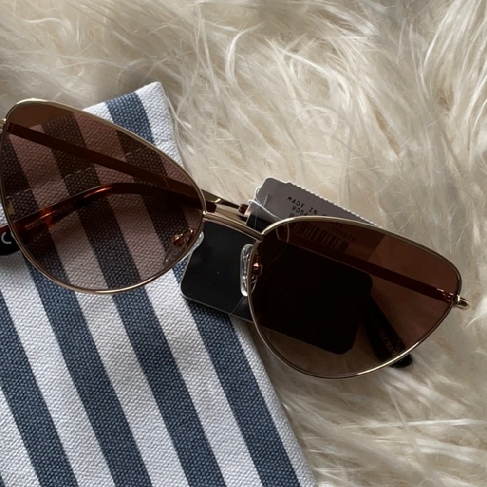 JCREW METAL CAT-EYE SUNGLASSES NWT - Picture 8 of 11